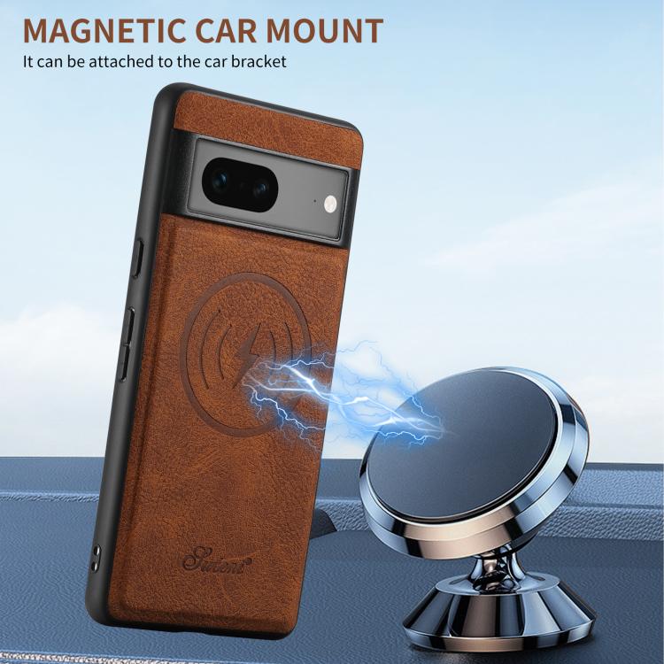 For Google Pixel 10 Pro Suteni H16 Litchi Texture Leather Detachable Wallet Back Phone Case(Black) - Google Cases by Suteni | Online Shopping UK | buy2fix