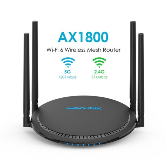 WAVLINK WN531AX2 AX1800 Dual Band Gigabit Wireless Internet Router WiFi 6 Repeater, Plug:UK Plug by WAVLINK