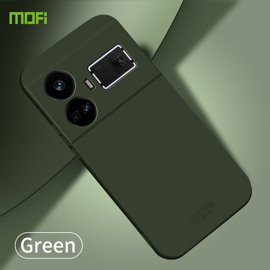 For Realme GT5 MOFI Qin Series Skin Feel All-inclusive PC Phone Case(Green) by MOFI