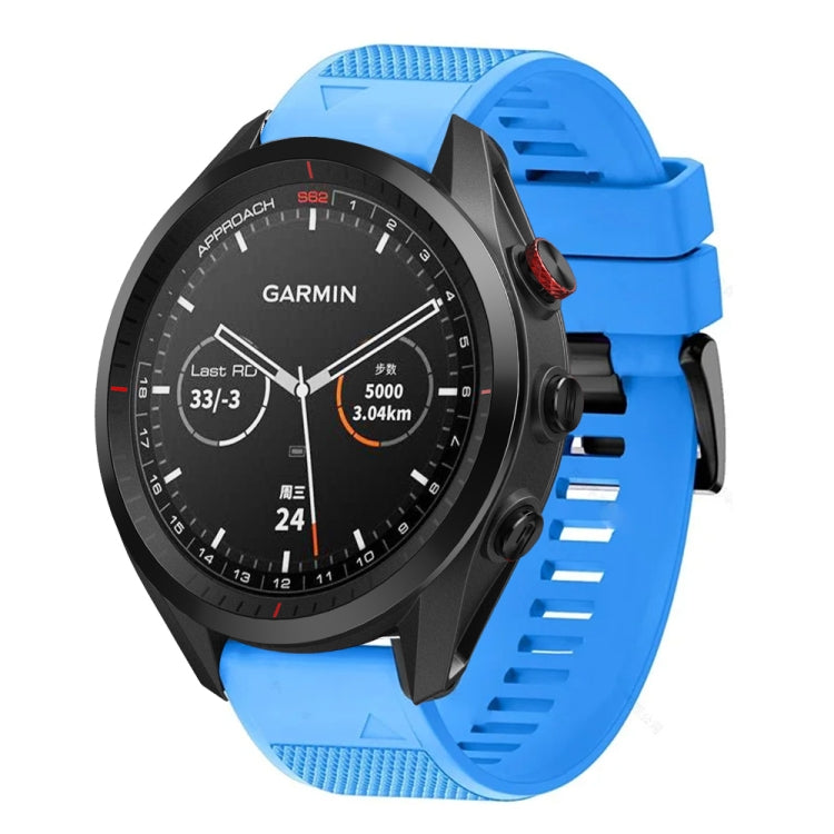 For Garmin Approach S62 Quick Release 22mm Silicone Watch Band(Sky Blue) - Watch Bands by buy2fix | Online Shopping UK | buy2fix