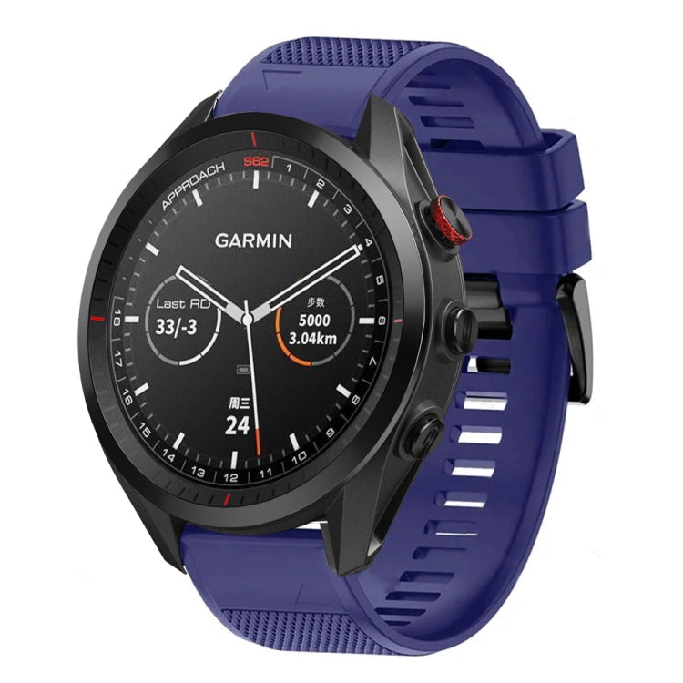 For Garmin Approach S62 Quick Release 22mm Silicone Watch Band(Midnight Blue) - Watch Bands by buy2fix | Online Shopping UK | buy2fix