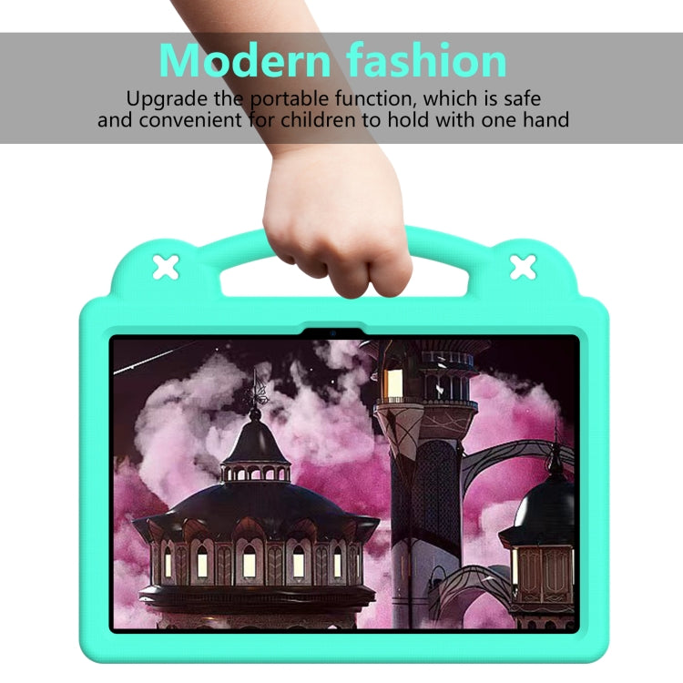 For Honor Pad 9 2023 12.1 Handle Kickstand Children EVA Shockproof Tablet Case(Mint Green) - Honor by buy2fix | Online Shopping UK | buy2fix