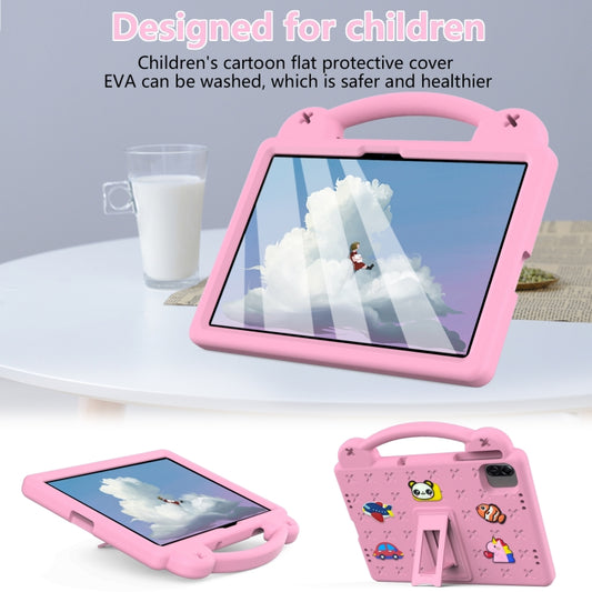 For Honor Pad X8a Handle Kickstand Children EVA Shockproof Tablet Case(Pink) - Honor by buy2fix | Online Shopping UK | buy2fix