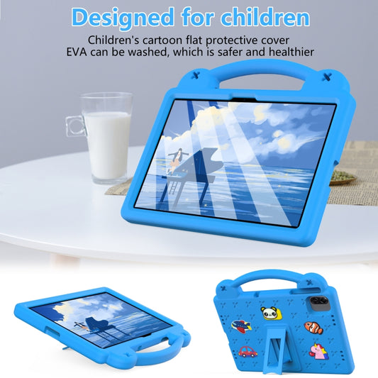 For Honor Pad X8a Handle Kickstand Children EVA Shockproof Tablet Case(Sky Blue) - Honor by buy2fix | Online Shopping UK | buy2fix