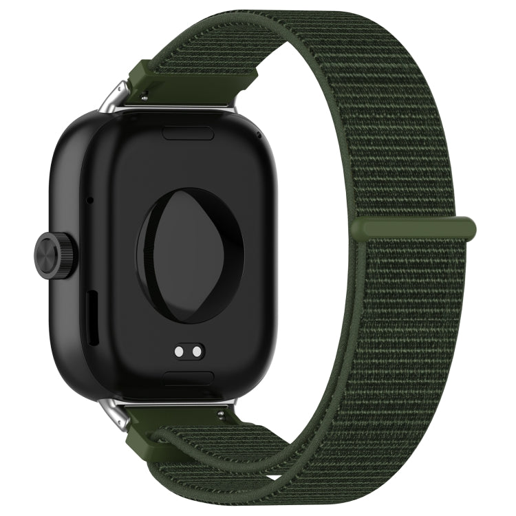 For Redmi Watch 4 / Watch 5 Nylon Loop Metal Connector Watch Band(Army Green) - Watch Bands by buy2fix | Online Shopping UK | buy2fix