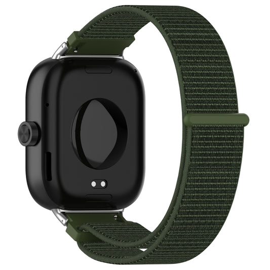 For Xiaomi Smart Band 9 Pro / 8 Pro Nylon Loop Metal Connector Watch Band(Army Green) by buy2fix