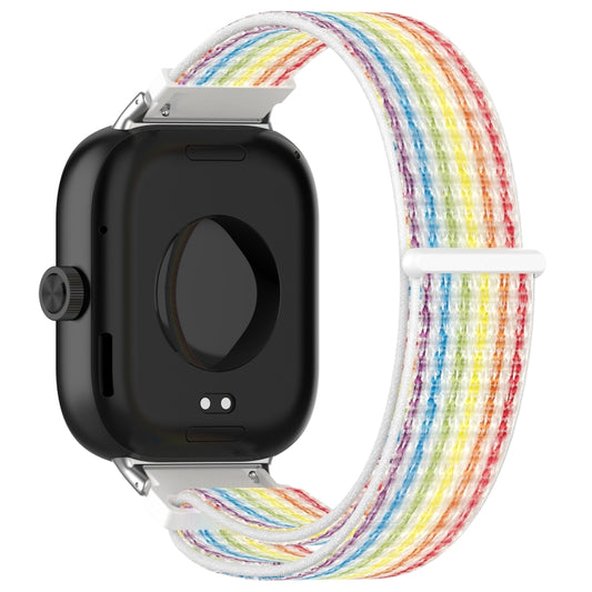 For Xiaomi Smart Band 9 Pro / 8 Pro Nylon Loop Metal Connector Watch Band(Colorful) by buy2fix