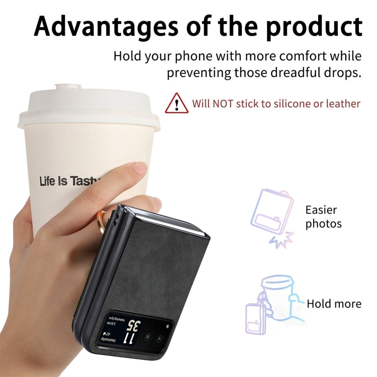 For Motorola Razr 40 Ultra Retro Skin-feel Ring Multi-card Wallet Phone Case(Black) by buy2fix