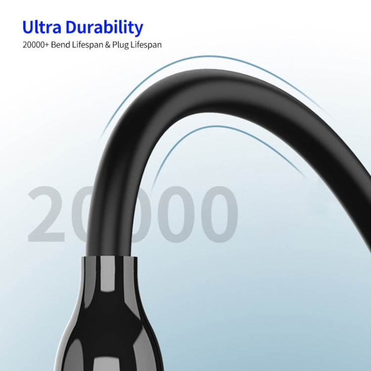 ENKAY PD30W Type-C to 8 Pin Fast Charging Data Silicone Cable with LED Display, Length:1m(Black) by ENKAY