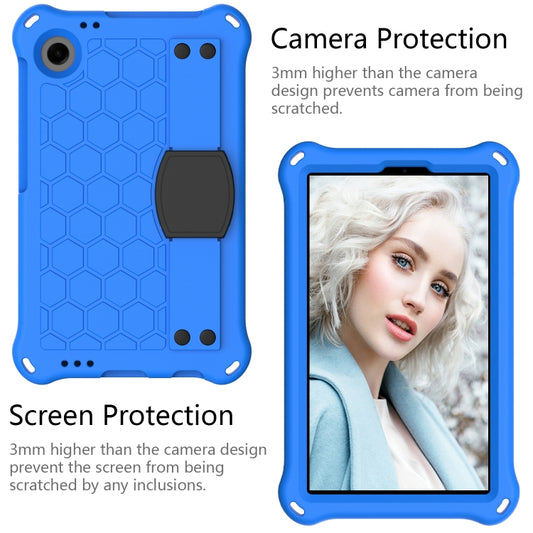 For Blackview Tab 60 8.7 2023 Honeycomb EVA Hybrid PC Tablet Case with Strap(Blue+Black) by buy2fix
