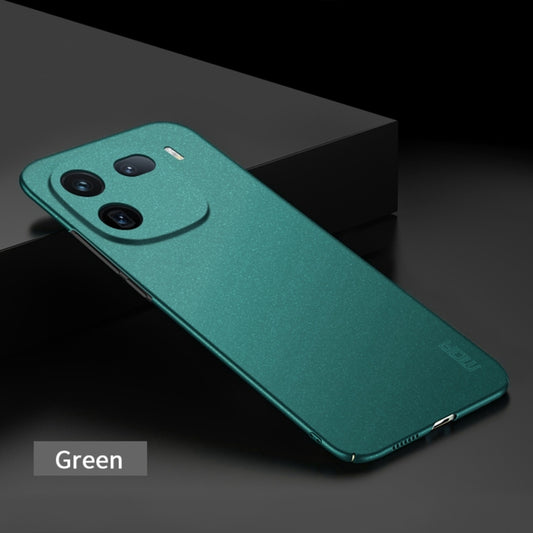 For vivo iQOO 12 Pro MOFI Fandun Series Frosted PC Ultra-thin All-inclusive Phone Case(Green) by MOFI
