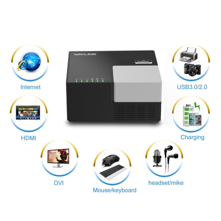 WAVLINK WL-UG39DK3 Fast Charging Gigabit Ethernet Dual Display Video Dock USB 3.0 Hub, Plug:EU Plug - by WAVLINK | Online Shopping UK | buy2fix