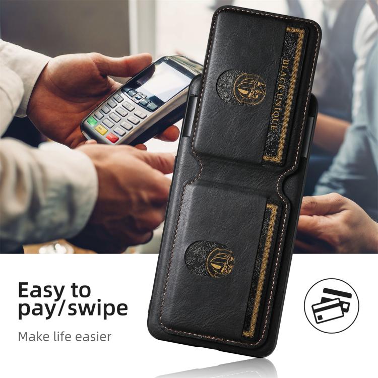 For Google Pixel 10 Pro XL Suteni H02 Leather Wallet Stand Back Phone Case(Black) - Google Cases by Suteni | Online Shopping UK | buy2fix