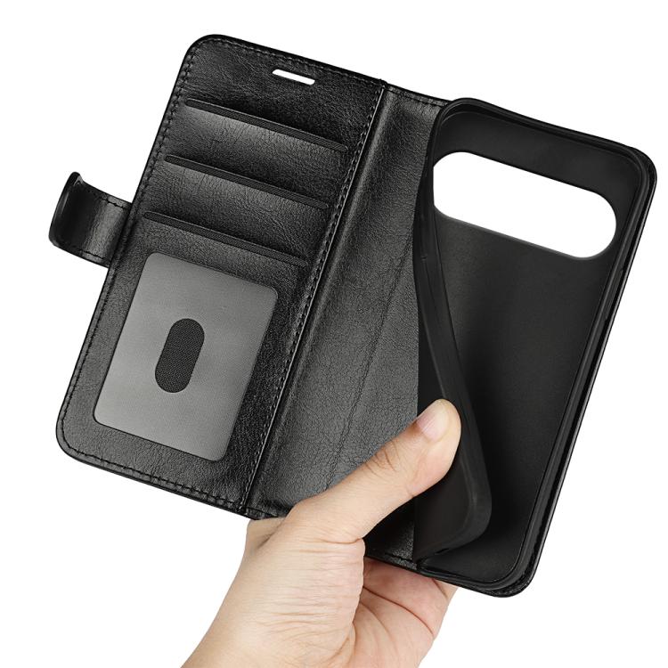 For Google Pixel 10 / 10 Pro R64 Texture Horizontal Flip Leather Phone Case(Black) - Google Cases by buy2fix | Online Shopping UK | buy2fix