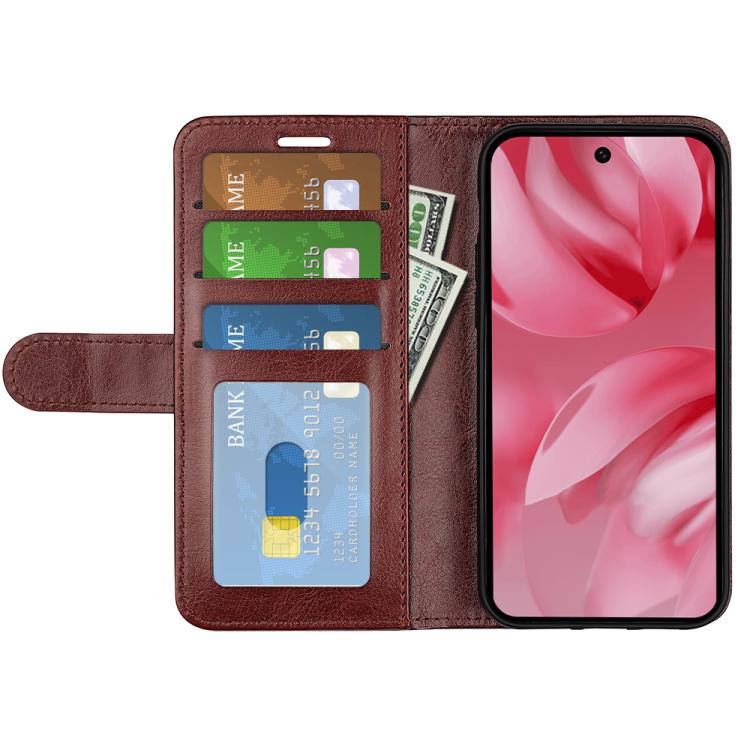 For Google Pixel 10 / 10 Pro R64 Texture Horizontal Flip Leather Phone Case(Brown) - Google Cases by buy2fix | Online Shopping UK | buy2fix