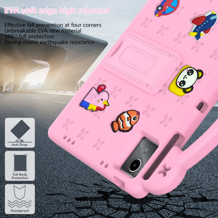 For Lenovo P11 Plus J607F / Xiaoxin Pad 11 Handle Kickstand Children EVA Shockproof Tablet Case(Pink) - Lenovo by buy2fix | Online Shopping UK | buy2fix