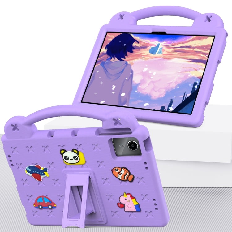 For Lenovo P11 Plus J607F / Xiaoxin Pad 11 Handle Kickstand Children EVA Shockproof Tablet Case(Light Purple) - Lenovo by buy2fix | Online Shopping UK | buy2fix