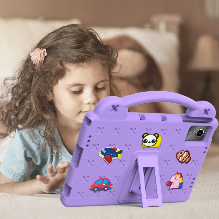 For Lenovo P11 Plus J607F / Xiaoxin Pad 11 Handle Kickstand Children EVA Shockproof Tablet Case(Light Purple) - Lenovo by buy2fix | Online Shopping UK | buy2fix
