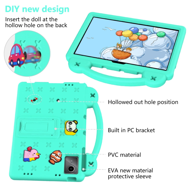 For TCL Nxt Pader 11 2023 Handle Kickstand Children EVA Shockproof Tablet Case(Mint Green) - Others by buy2fix | Online Shopping UK | buy2fix
