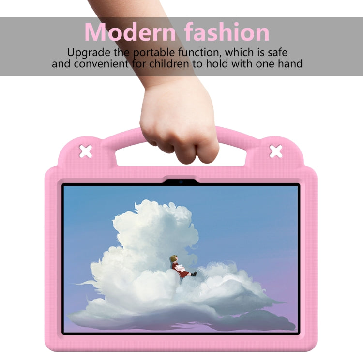 For Huawei MatePad SE 11 2024 Handle Kickstand Children EVA Shockproof Tablet Case(Pink) by buy2fix