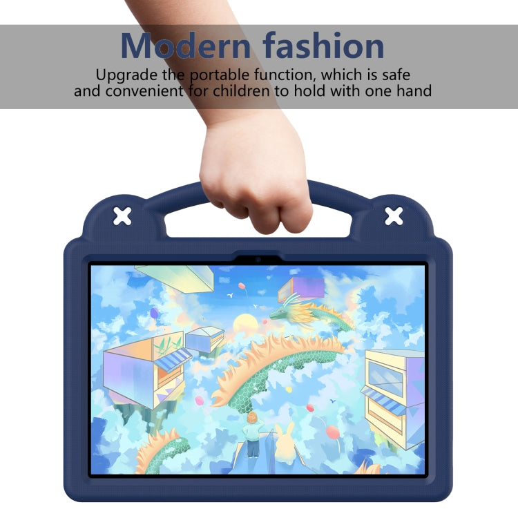 For Huawei MatePad SE 11 2024 Handle Kickstand Children EVA Shockproof Tablet Case(Navy Blue) by buy2fix