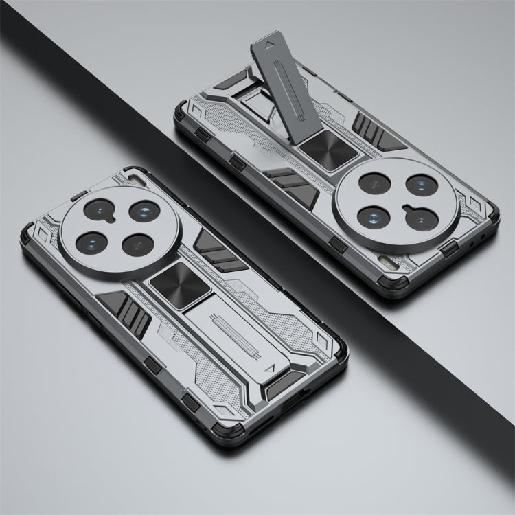 For vivo X100 Pro Supersonic Armor PC Hybrid TPU Phone Case(Grey) - vivo Cases by imak | Online Shopping UK | buy2fix