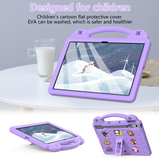 For Lenovo Tab P12 / Xiaoxin Pad Pro 12.7 Handle Kickstand Children EVA Shockproof Tablet Case(Light Purple) - Lenovo by buy2fix | Online Shopping UK | buy2fix