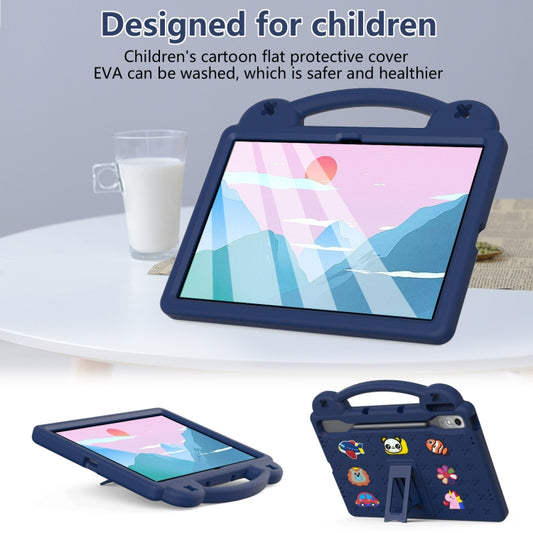 For Lenovo Tab P12 / Xiaoxin Pad Pro 12.7 Handle Kickstand Children EVA Shockproof Tablet Case(Navy Blue) - Lenovo by buy2fix | Online Shopping UK | buy2fix