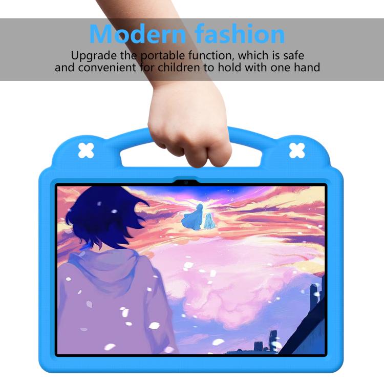 For Lenovo Xiaoxin Pad Pro 12.7 2025 Handle Kickstand Children EVA Shockproof Tablet Case(Sky Blue) - Lenovo by buy2fix | Online Shopping UK | buy2fix