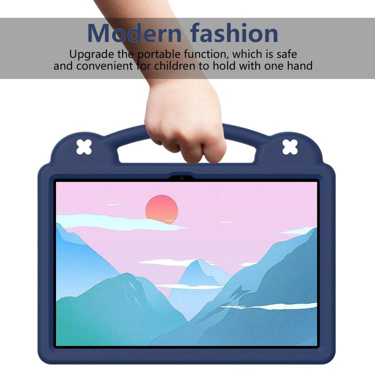For Lenovo Xiaoxin Pad Pro 12.7 2025 Handle Kickstand Children EVA Shockproof Tablet Case(Navy Blue) - Lenovo by buy2fix | Online Shopping UK | buy2fix