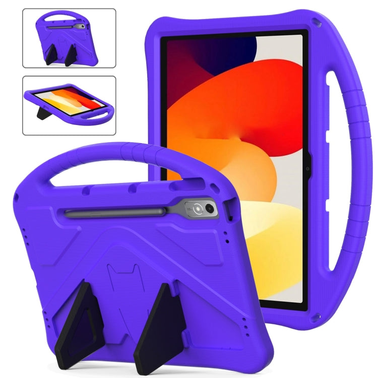 For Lenovo Tab P12 EVA Shockproof Tablet Case with Holder(Purple) - Lenovo by buy2fix | Online Shopping UK | buy2fix