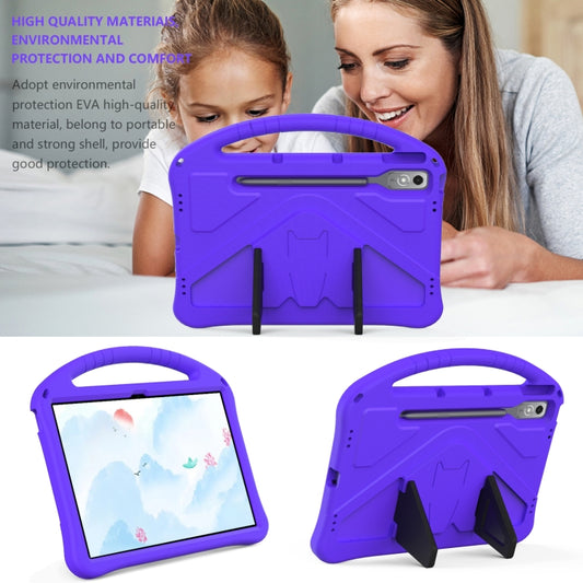 For Lenovo Tab P12 EVA Shockproof Tablet Case with Holder(Purple) - Lenovo by buy2fix | Online Shopping UK | buy2fix