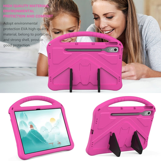 For Lenovo Tab P12 EVA Shockproof Tablet Case with Holder(Rose Red) - Lenovo by buy2fix | Online Shopping UK | buy2fix
