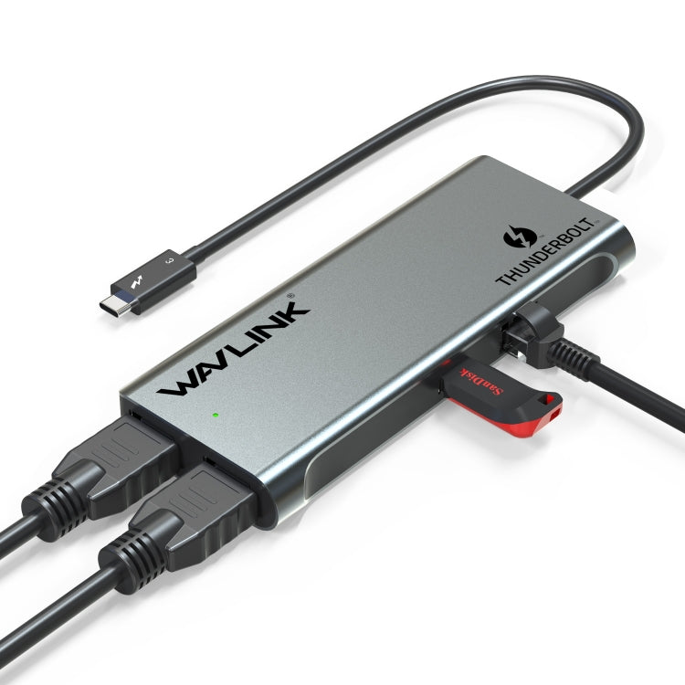 WAVLINK WL-UTD05 Multi-Function 4-in-1 Extender Type-C to DP Thunderbolt 3 Connector 4K Transfer by WAVLINK