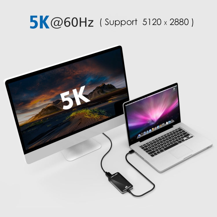 WAVLINK WL-UTA01D Type-C Thunderbolt 3 to Dual DisplayPort Adapter Splitter Converter - Converter by WAVLINK | Online Shopping UK | buy2fix