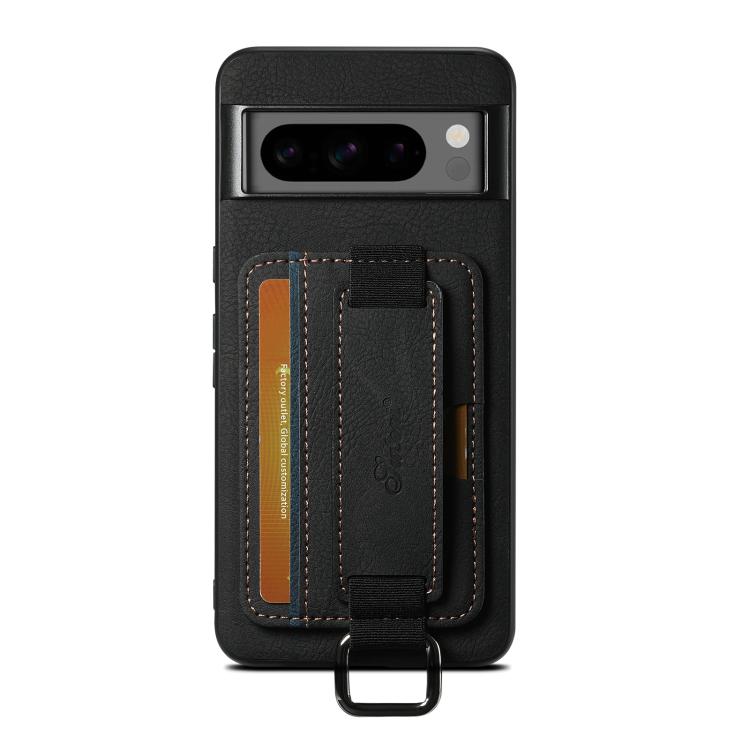 For Google Pixel 10 Pro XL Suteni H13 Litchi Leather Wrist Strap Wallet Back Phone Case(Black) - Google Cases by Suteni | Online Shopping UK | buy2fix