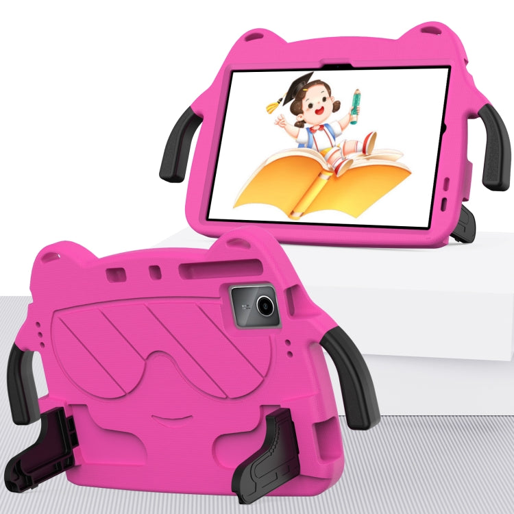 For TCL NxtPader 11 2023 Ice Baby EVA Shockproof Hard PC Tablet Case(Rose Red+Black) - Others by buy2fix | Online Shopping UK | buy2fix