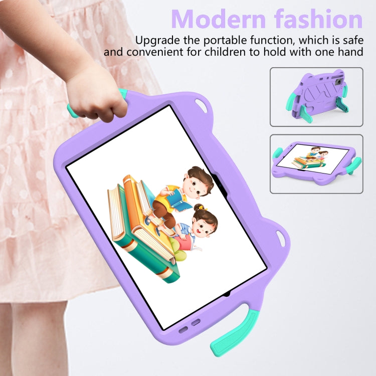 For DOOGEE T30 Pro 11 2023 Ice Baby EVA Shockproof Hard PC Tablet Case(Light Purple+Mint Green) by buy2fix