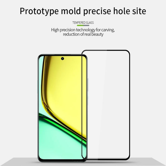 For Realme C67 5G MOFI 9H 2.5D Full Screen Tempered Glass Film(Black) by MOFI