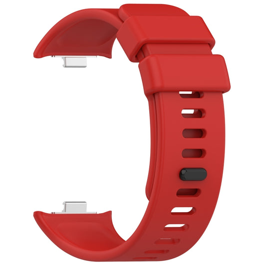 For Redmi Watch 4 Solid Color Silicone Sports Watch Band(Red) by buy2fix
