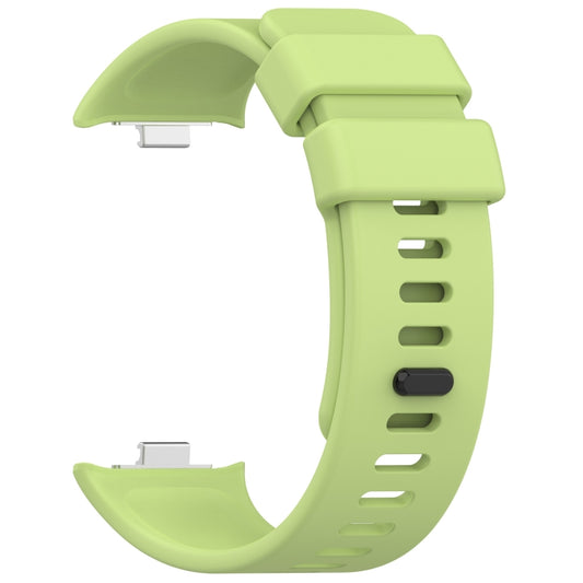 For Redmi Watch 4 Solid Color Silicone Sports Watch Band(Lime Green) by buy2fix