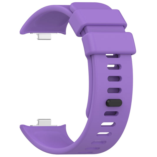 For Redmi Watch 4 Solid Color Silicone Sports Watch Band(Purple) by buy2fix