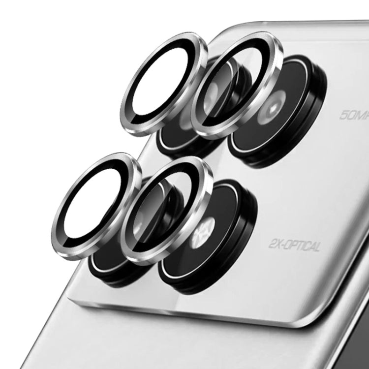 For Xiaomi MIX Fold 3 ENKAY Hat-Prince 9H Rear Camera Lens Aluminium Alloy Tempered Glass Film(Silver) - by ENKAY | Online Shopping UK | buy2fix