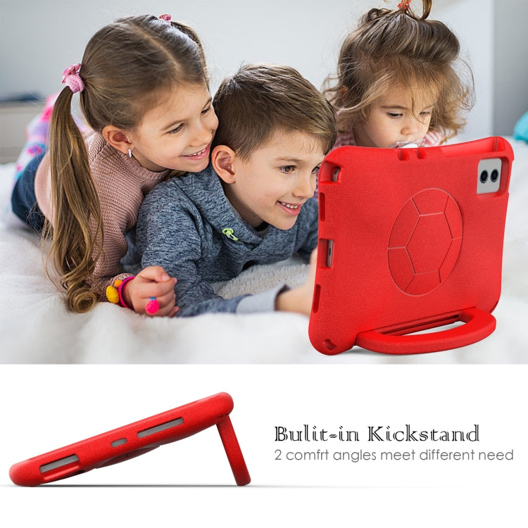 For Samsung Galaxy Tab S7 11 T870/T875 2020 Handle Football Shaped EVA Shockproof Tablet Case(Red) - Galaxy Tab S7 by buy2fix | Online Shopping UK | buy2fix