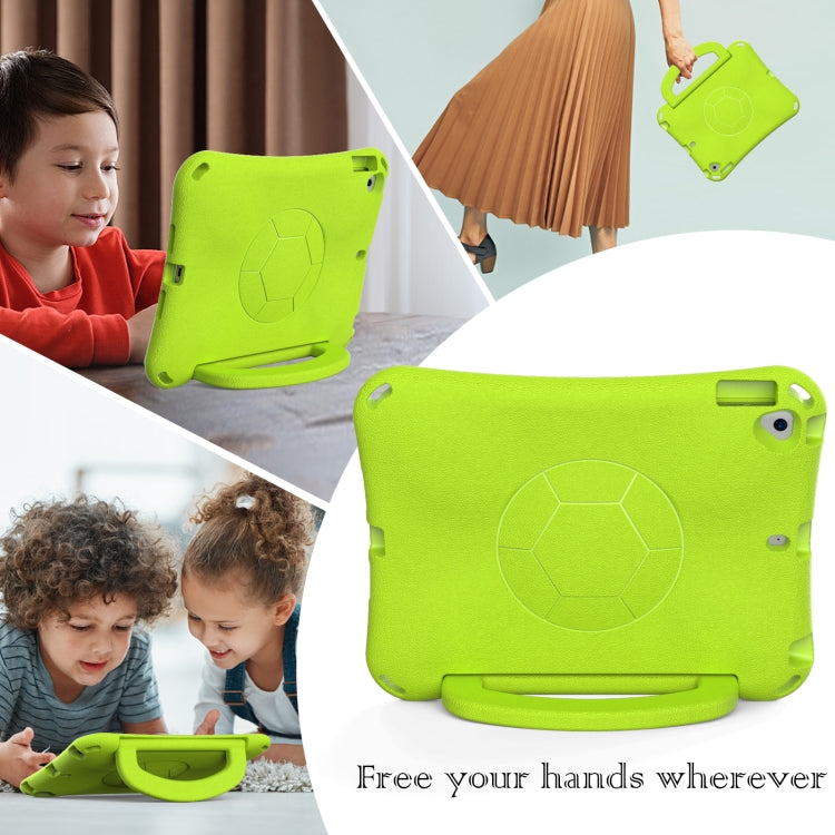 For iPad 9.7 2017/2018 / Air 2 / Air Handle Football Shaped EVA Shockproof Tablet Case(Grass Green) - More iPad Cases by buy2fix | Online Shopping UK | buy2fix