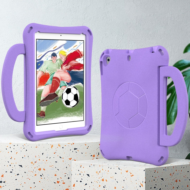 For iPad 9.7 2017/2018 / Air 2 / Air Handle Football Shaped EVA Shockproof Tablet Case(Light Purple) - More iPad Cases by buy2fix | Online Shopping UK | buy2fix