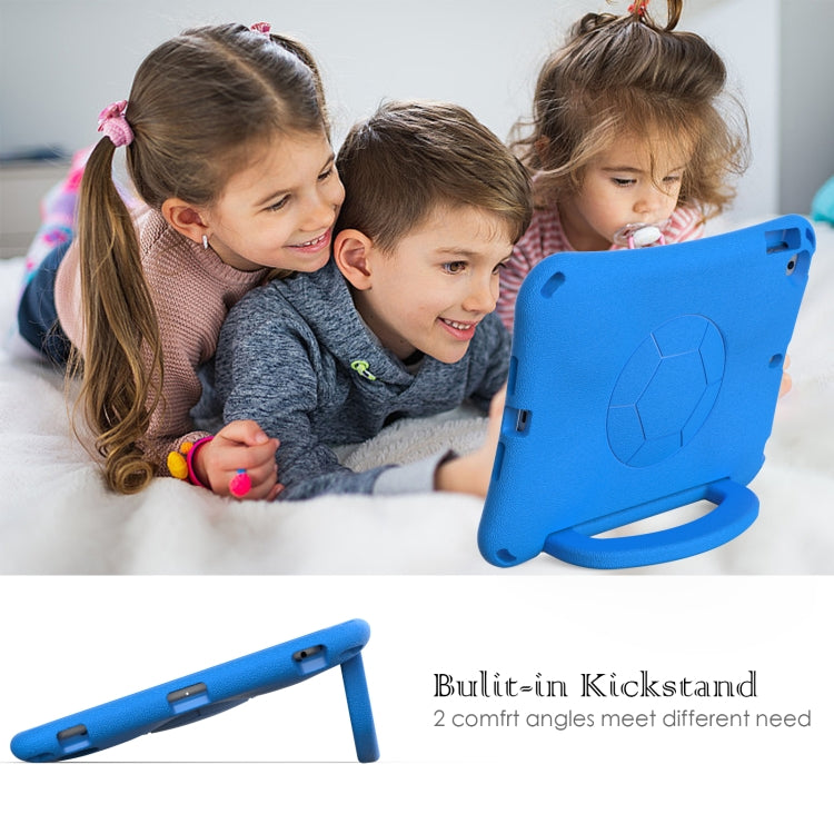 For iPad 9.7 2017/2018 / Air 2 / Air Handle Football Shaped EVA Shockproof Tablet Case(Blue) - More iPad Cases by buy2fix | Online Shopping UK | buy2fix