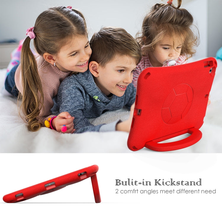 For iPad 9.7 2017/2018 / Air 2 / Air Handle Football Shaped EVA Shockproof Tablet Case(Red) - More iPad Cases by buy2fix | Online Shopping UK | buy2fix
