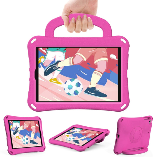 For iPad mini 5 / 4 / 3 /2 / 1 Handle Football Shaped EVA Shockproof Tablet Case(Rose Red) - iPad mini (2019) / mini 5 Cases by buy2fix | Online Shopping UK | buy2fix