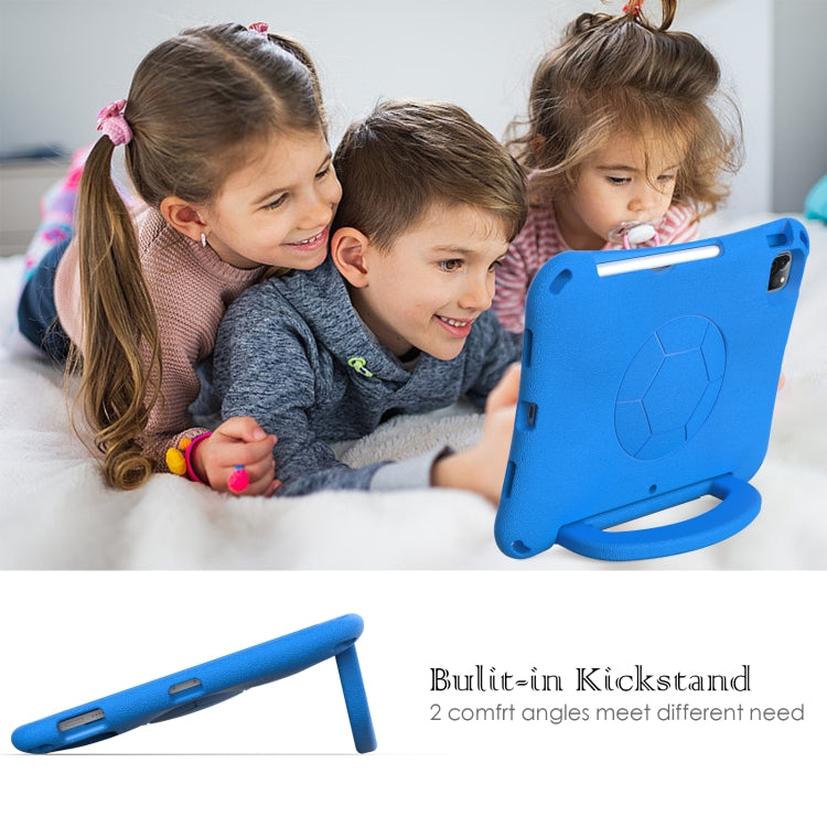 For iPad Pro 11 2018/2020/2021/2022 Handle Football Shaped EVA Shockproof Tablet Case(Blue) - More iPad Cases by buy2fix | Online Shopping UK | buy2fix